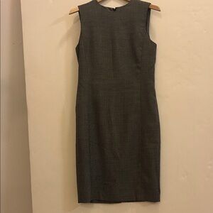 Elegant Sleeveless Black and white Midi Dress